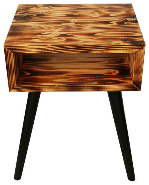 unique bedside table burning wood scandinavian unique bedside table burning wood scandinavian