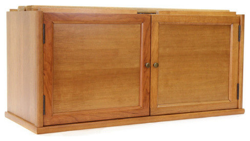 Extra Deep Hinged Wood Door Section for Bookcase traditional-bookcases