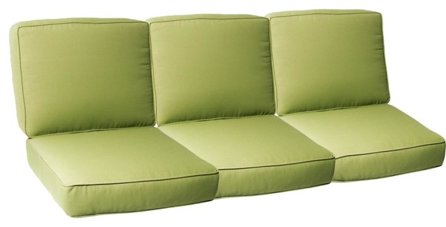 Large Replacement Sofa Cushion Set With Piping Canvas