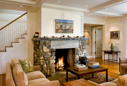 Living Room and Fireplace