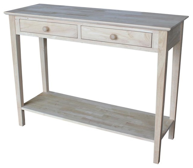 Console Table with Storage Drawers Contemporary Console Tables by