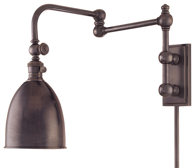 Roslyn 1 Light Wall Sconce - Industrial - Swing Arm Wall Lamps - by Lampclick