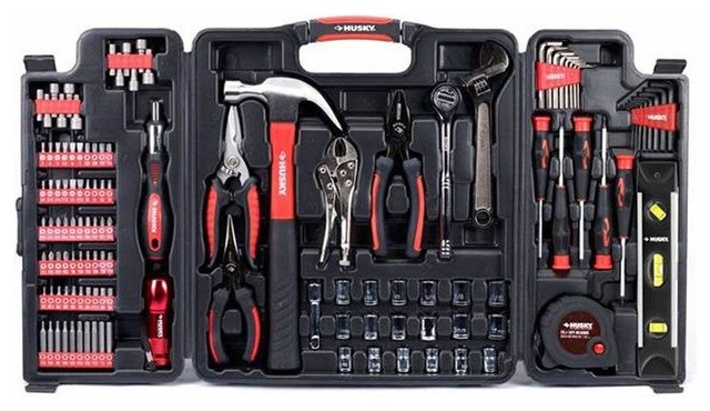 Husky Multi-Purpose Tool Set, 123 Pieces - Contemporary - Hand Tools