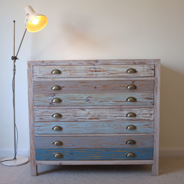Beach Hut Style Chest Drawers Reclaimed Wood Coastal Chests of