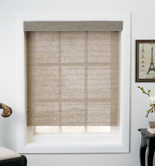 Levolor Roller Shades Tweed Rattan Contemporary Roller Shades