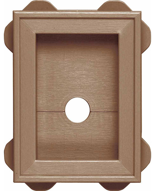 5 9/16"Wx8 13/16"H Split Block Mini for Insulated Siding, Wicker