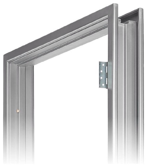 Steel door frame hinges