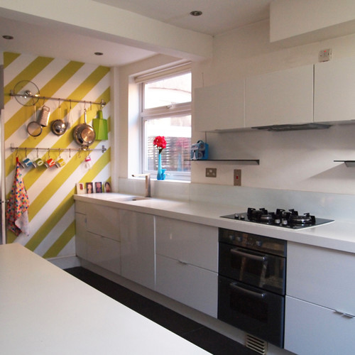 Clean Modern Kitchen, London by Born & Bred Studio