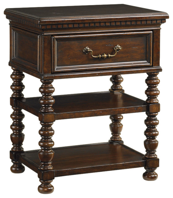 Tommy Bahama Kilimanjaro Christiana Nightstand Tropical Nightstands And Bedside Tables by