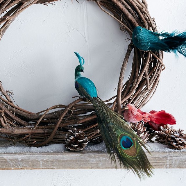 feather bird ornaments eclectic christmas ornaments feather bird ornaments eclectic christmas ornaments