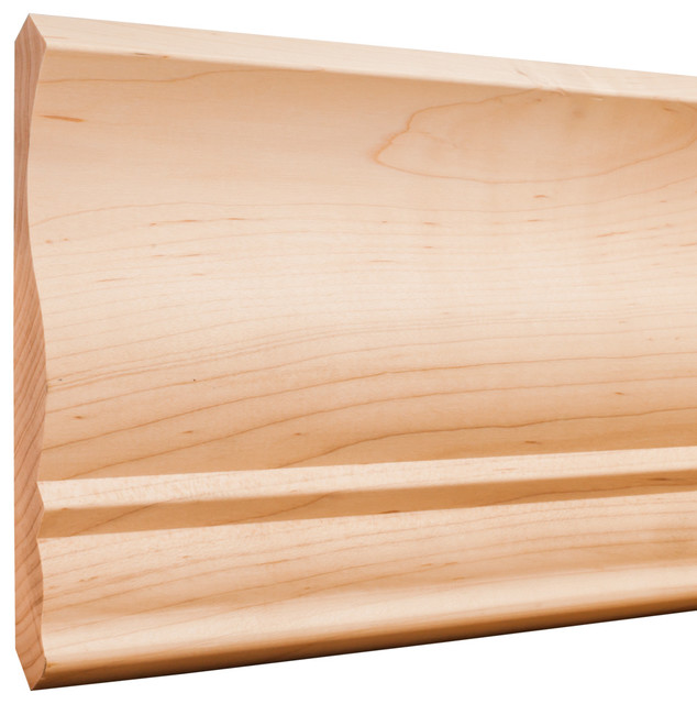 6/1/2 x 3/4 Standard Crown Moulding Poplar Traditional Molding And Trim by Burroughs