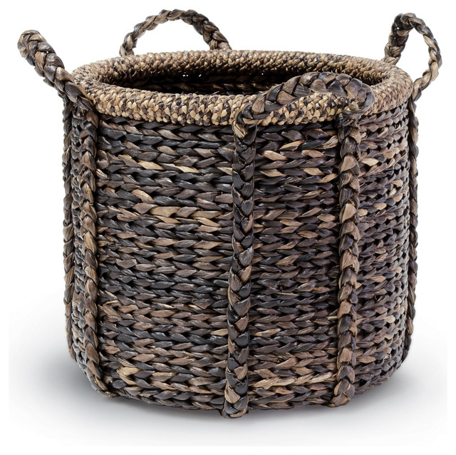 Palecek Havana Giant Round Planter Tropical Baskets by Seldens