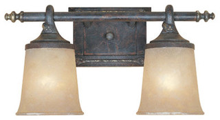 Austin 2 Light 17.5quot; Wide Bathroom Fixture  Transitional  Bathroom 