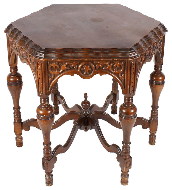 Antique Hexagonal Occasional Table Contemporary Coffee Tables