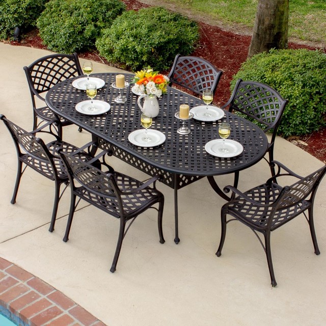 Cast Aluminum: Cast Aluminum Outdoor Dining Set