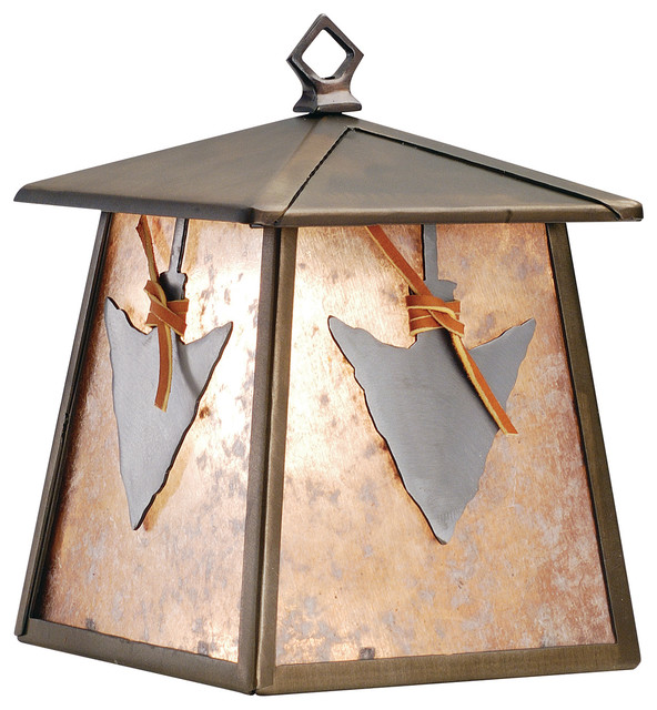 7.5" Arrowhead Hanging Wall Sconce Southwestern Wall Sconces by Meyda