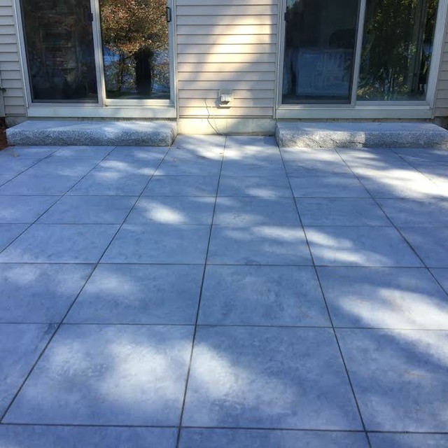 Porcelain Pavers Contemporary Patio Other by Landscapes by Tom LLC