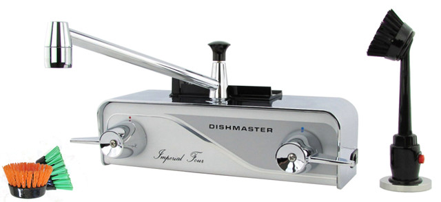 Dishmaster M76XL Imperial Four XL Faucet - Midcentury - Kitchen Faucets