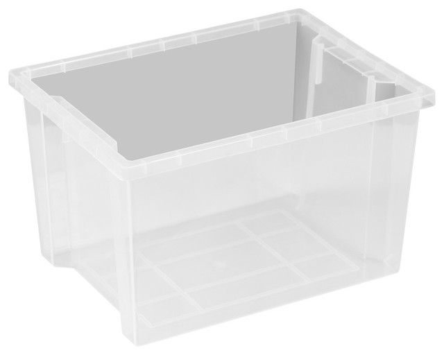 Large Clear Storage Bins. Sterilite 19889804 70 Quart/66 Liter Ultra