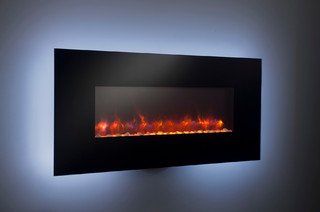 Linear Wall Mount Electric Fireplace - Contemporary - Indoor Fireplaces