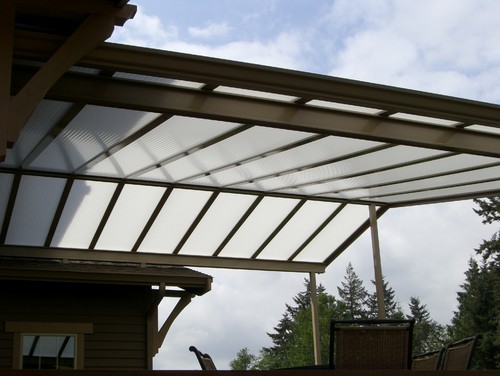 Custom Gable Patio Cover on Craftsman Style Home