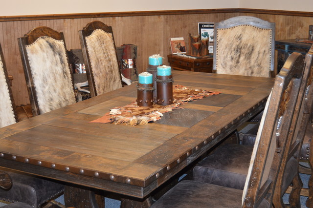 Western Hacienda Dining Room Set - Rustic - Dining Tables - by Mountain