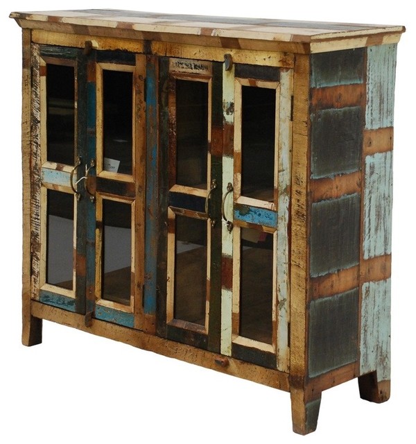 Shabby Chic Double Door Eclectic Buffets And Sideboards