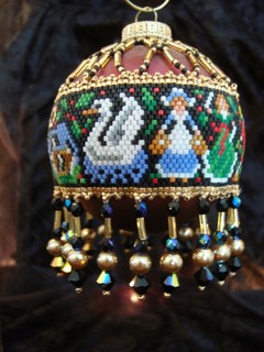 12 Days of Christmas Beaded Christmas Ornament by Christmas Creations