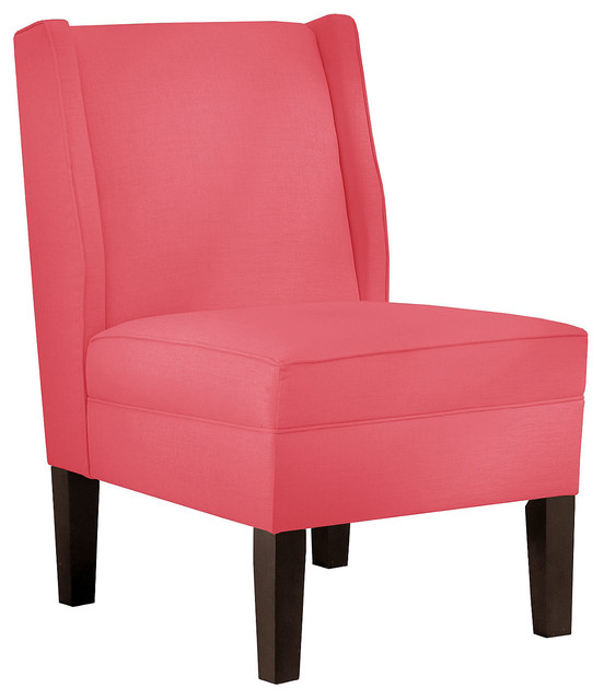 Porter Accent Chair, Coral - Contemporary - Armchairs & Accent Chairs