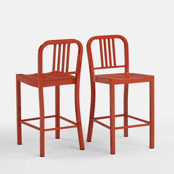 Metal Tangerine Counter Stools Modern Bar Stools And Counter Stools