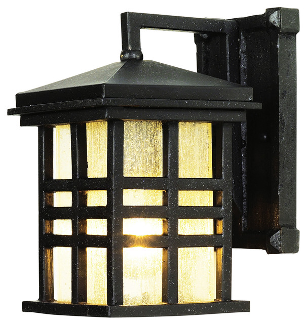 Trans Globe Lighting 4635 BK Rustic Craftsman Coach Light Black
