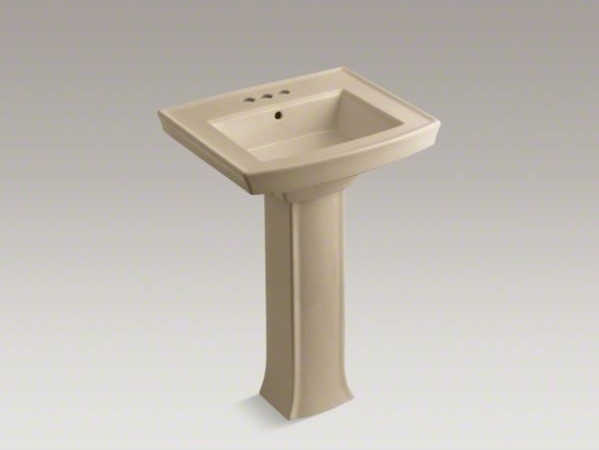 KOHLER Archer(R) pedestal bathroom sink with 4