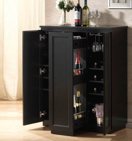ACME Furniture Ioanis Black Finish Wine Bar 97020 Traditional