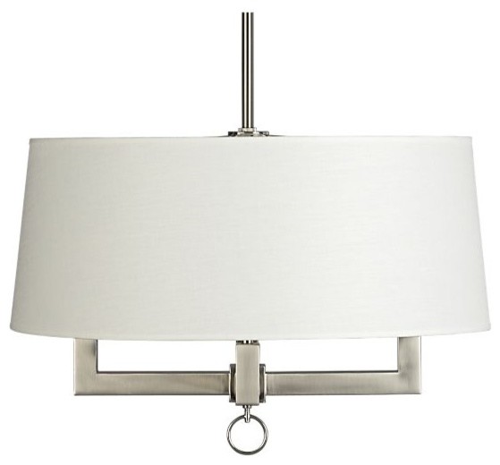 Charles Nickel Chandelier Crate&Barrel Modern Chandeliers by