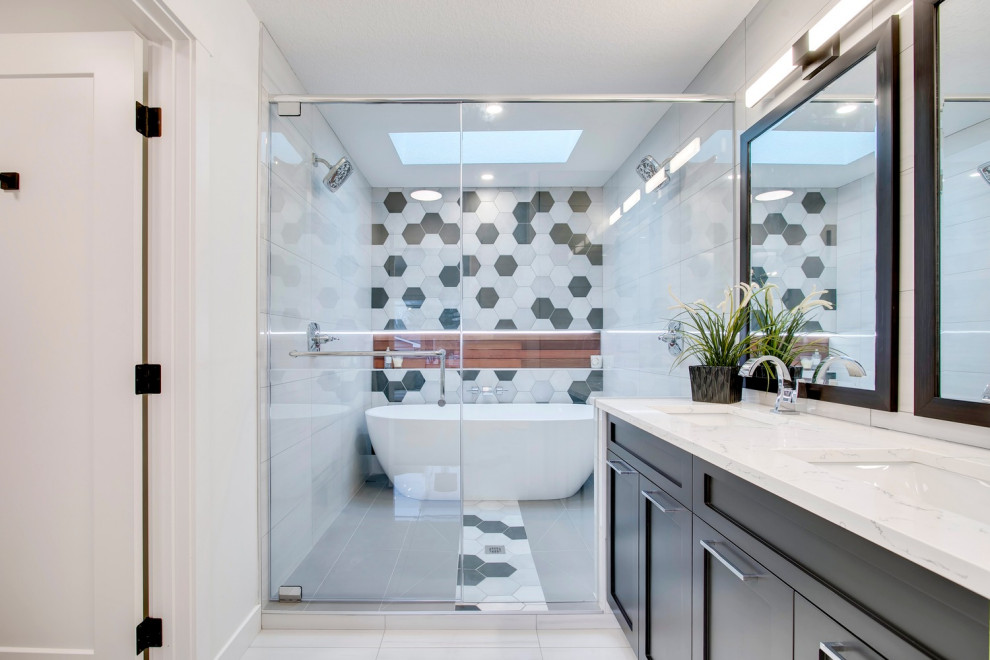 Lake Bonavista Flip Contemporary Bathroom Calgary By Reimagine