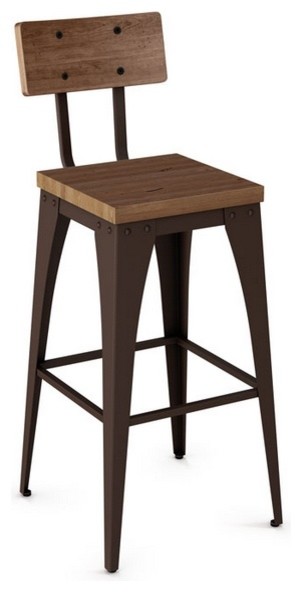 ... and Backrest, Counter Height industrial-bar-stools-and-counter-stools