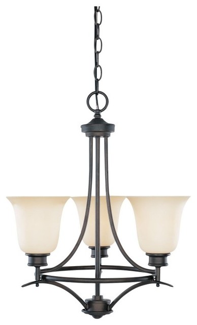 Designers Fountain 96983 Montego 3 Light Chandelier in oil-rubbed bronze finish - Modern ...