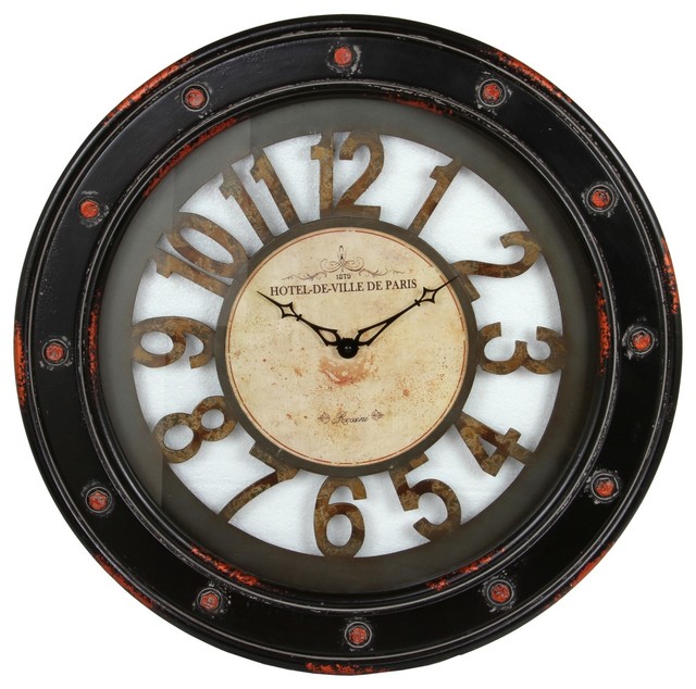 Privilege International Vintage Wooden Wall Clock Traditional Wall