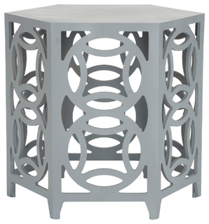 Safavieh Natanya Side Table, Pearl Blue Gray