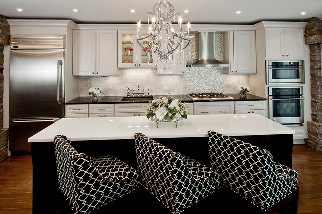 elegant glamorous kitchen design