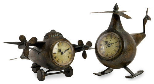 Lindbergh Aviation Clocks, Set of 2