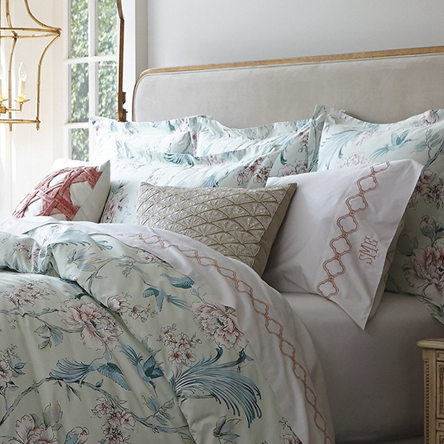 Margeaux Chinoiserie Duvet Cover Queen Contemporary Duvet Covers