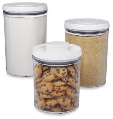 contemporary kitchen canisters oxo grips 3 pop canister set contemporary contemporary kitchen canisters oxo grips 3 pop canister set contemporary