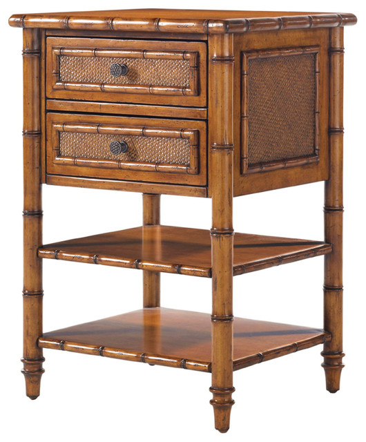 Tommy Bahama Island Estate Ginger Island Bedside Chest Tropical Nightstands And Bedside