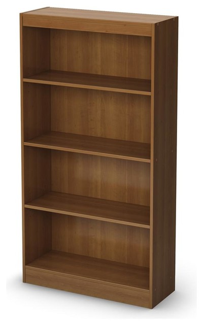 Shelves Wood Bookcase (Royal Cherry) - Contemporary - Bookcases