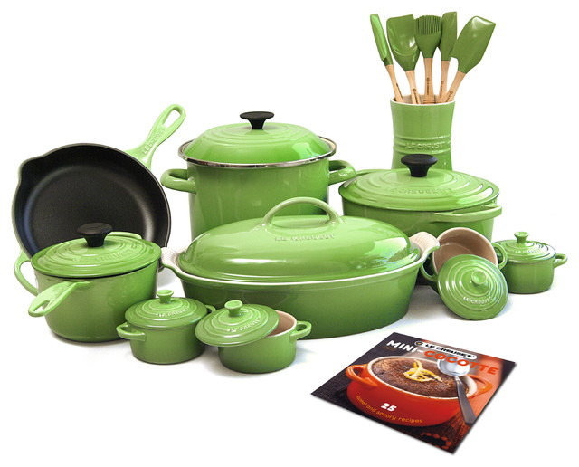 Le Creuset 24 Piece Starter Cookware Set With French Oven, Palm