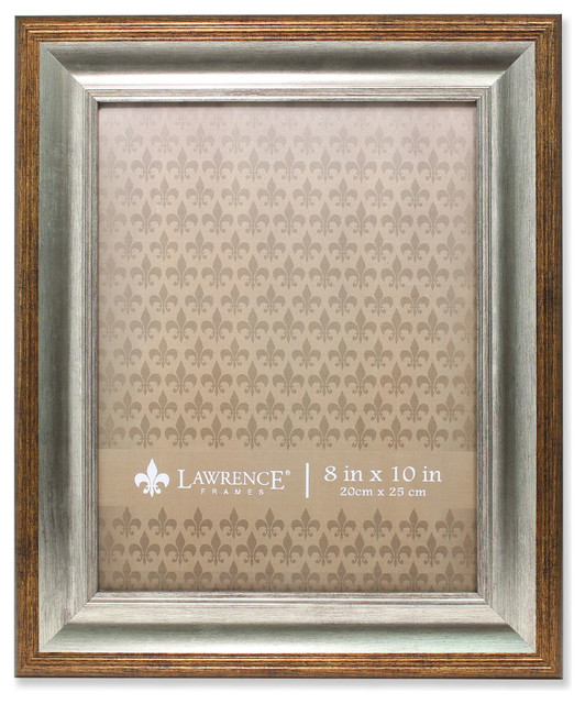 8x10 Tatum Silver and Gold Picture Frame Traditional Picture Frames