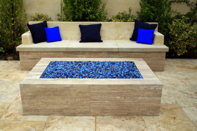 Fire pit with built in seating