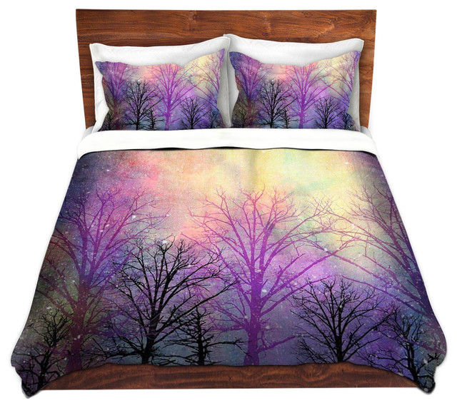 Duvet Covers Microfiber Trees Contemporary Duvet Covers & Sets