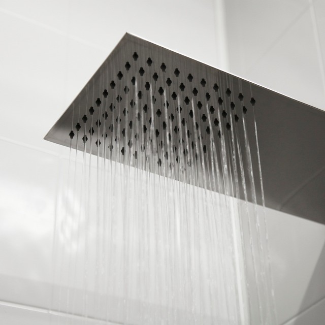 Ultra Thin Blade Fixed Shower Head Modern Shower Heads & Shower Body Jets manchester UK